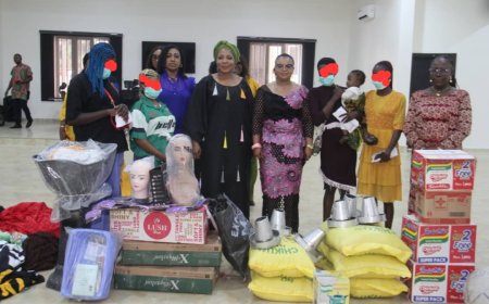 Abia First Lady Empowers Teenage Mothers Rescued from Illegal Baby Factory in Isiala Ngwa South
