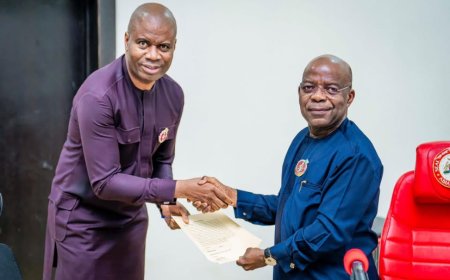 Governor Otti Swears In Edo Indigene As Abia Head Of Civil Service
