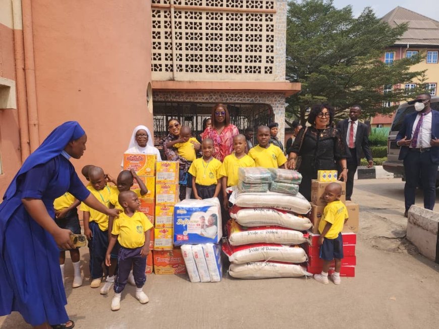 Abia First Lady, Mrs. Priscilla Otti, Donates ₦6 Million and Essential Supplies to Orphanages in Aba and Umuahia