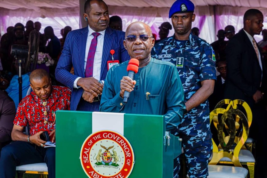 Governor Otti Pledges Completion of Amorji - Abaiyi - Isi-Court Road Before Year-End