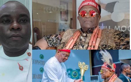 Elder Chinonso Congratulates HRH Eze Obinna Akwiwu On Kingship Installment.