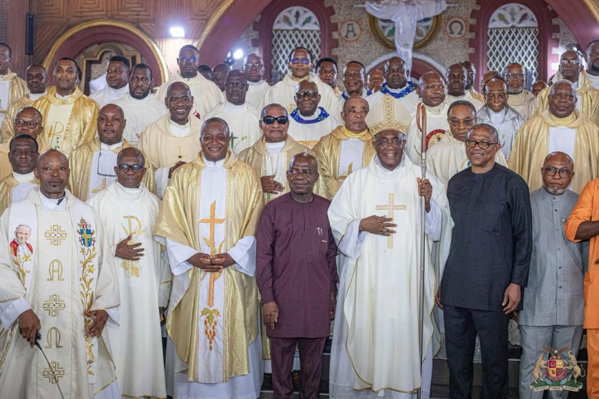 Use Public Resources for Public Good- Peter Obi Urges Leaders to Emulate Gov. Alex Otti at 2025 Chrism Mass in Aba