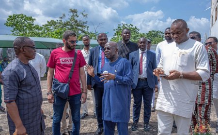 Governor Otti Inspects New Governor’s Office, Residence, and Umuahia-Tower Onuimo Road Expansion Projects