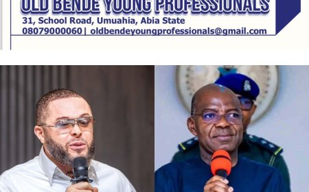 Old Bende Young Professionals Reject Alleged Endorsement of Gov. Otti for 2027, Accuse Ikwechegh of Overreach