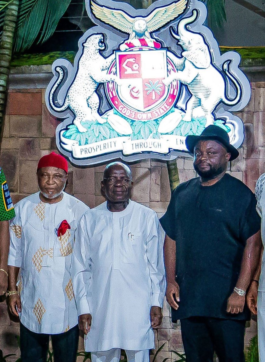 We Are Building an Abia with Opportunity for All — Gov. Otti Tells Returning Aba Businessman, Sir Justine