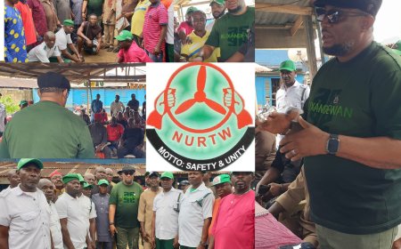 Abia NURTW Boss Visits Opobo Park, Preaches Peace and PVC Awarenes