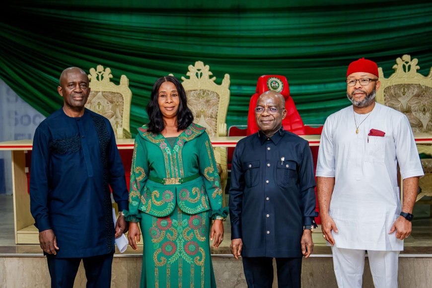 Governor Otti Swears In Two New Commissioners, Reshuffles Cabinet in Abia