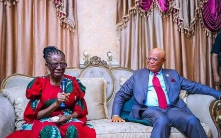 Governor Eno Cuts Short Exco Meeting, Pays Condolence Visit to Rev. Uma Ukpai’s Family