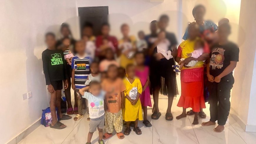 Abia Police Rescue 8 Infants, 10 Stolen Children, Arrest 10 Suspects for Child Trafficking