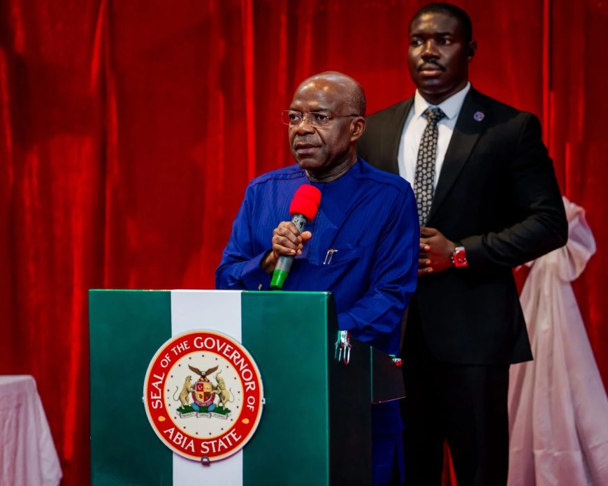 Governor Otti Congratulates Father Anokwuru on Book Launch, Pledges Partnership on Geriatric Village Project