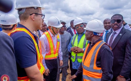 Gov. Alex Otti, Works Minister Dave Umahi Inspect Enugu-Port Harcourt Road Project, Urge Contractors to Accelerate Work