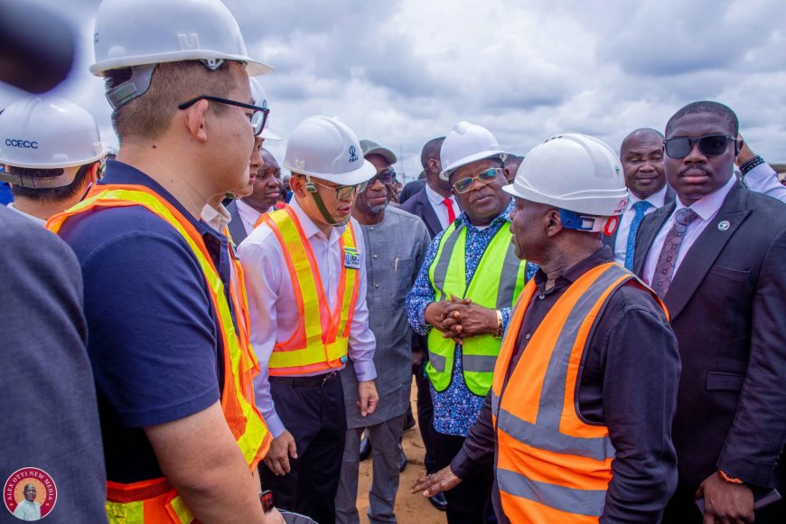 Gov. Alex Otti, Works Minister Dave Umahi Inspect Enugu-Port Harcourt Road Project, Urge Contractors to Accelerate Work